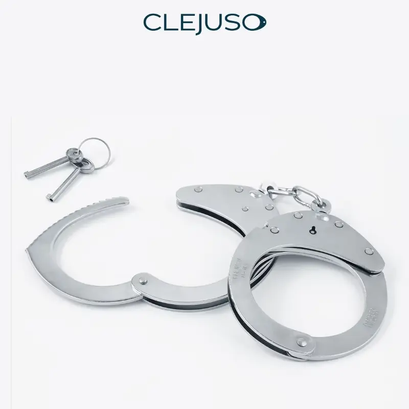 [CL11A] CLEJUSO 11A Steel Handcuffs Enlarged