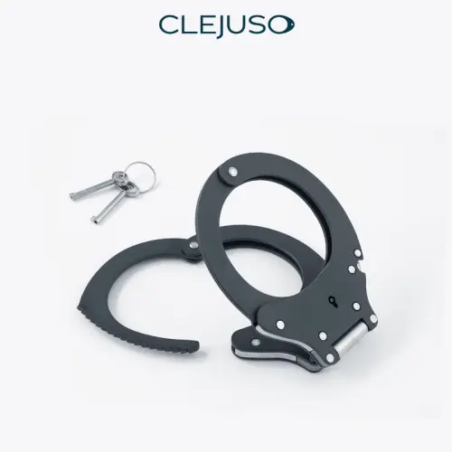 [CL19RT] CLEJUSO 19RT Hinged Handcuff - Black Teflon