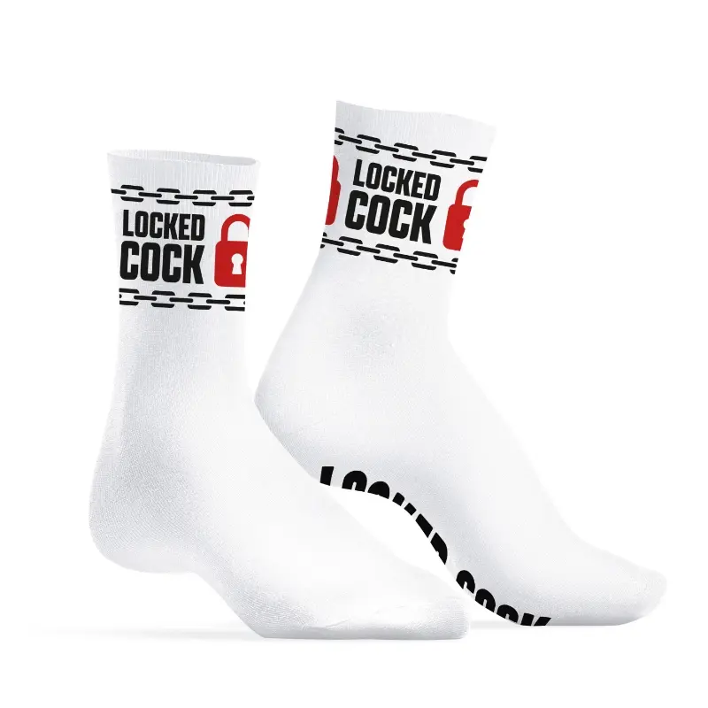 [SJ14544] SNEAKXX Crew Socks - Locked Cock
